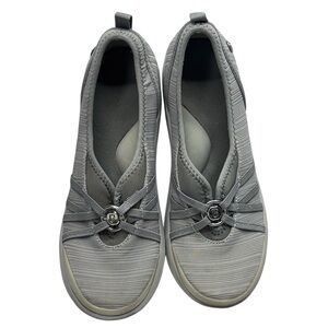 Bzees Rosie Slip-On Comfort Shoes Grey Washable Women's Size 8.5M